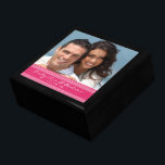 Your Wedding or Engagement Photo Anniversary Gift Gift Box<br><div class="desc">Wedding Black Lacquer Keepsake Custom Designer Personalized Jewellery Box or Memory Box Elegant Unique Wedding Anniversary  Christmas Gifts or Valentines Day Gifts</div>