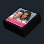 Your Wedding or Engagement Photo Anniversary Gift Gift Box<br><div class="desc">Wedding Black Lacquer Keepsake Custom Designer Personalized Jewellery Box or Memory Box Elegant Unique Wedding Anniversary  Christmas Gifts or Valentines Day Gifts</div>