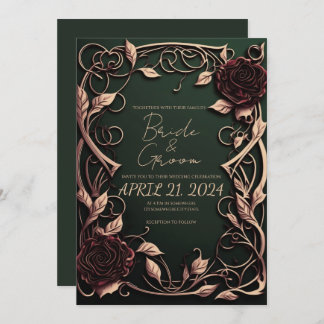  Your Wedding Stand Out with a Gothic Style  Invitation