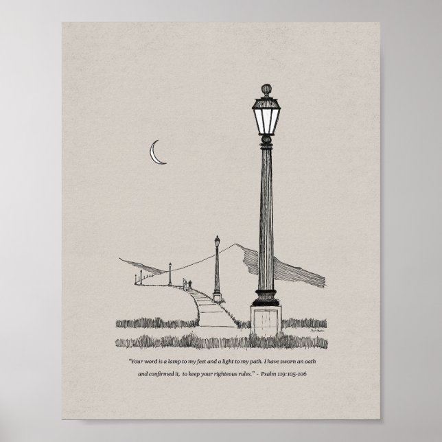 Your Word Is A Lamp To My Feet, Light To My Path Poster (Front)