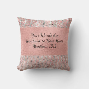 Your Words are Windows to Your Heart Pillow