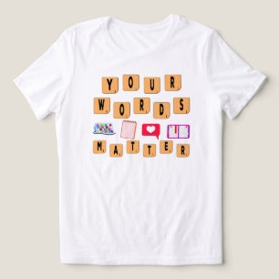 Your Words Matter Shirt, Sped Tee, Neurodiversity Tri-Blend Shirt