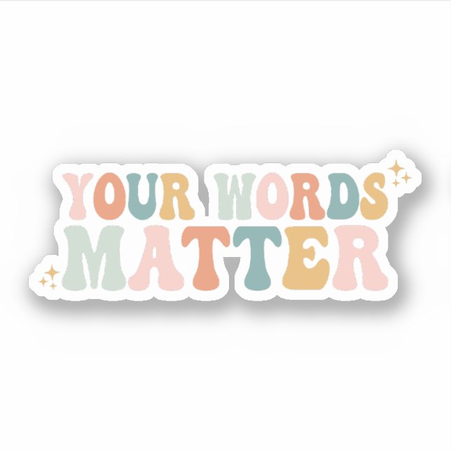 Your Words Matter | Speech Therapy Gift (Front)