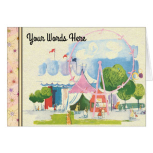Your Words on Circus Watercolor