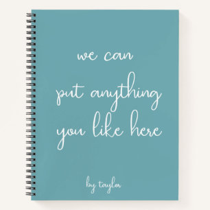 Your Words Personalised Notebook