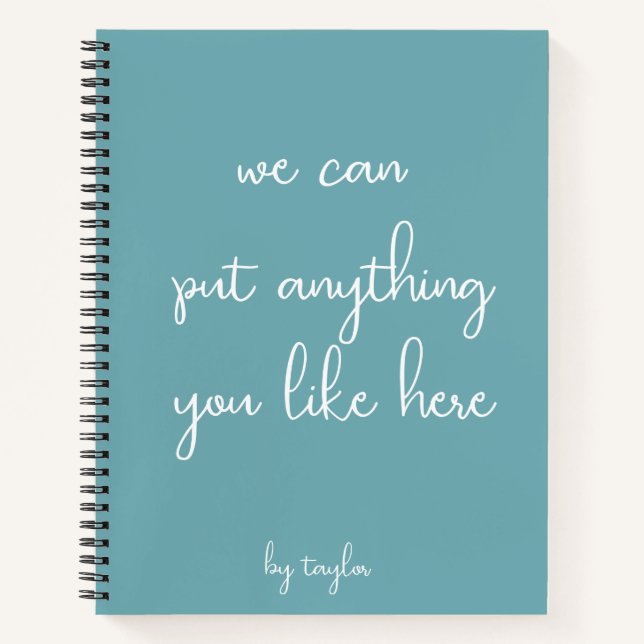 Your Words Personalised Notebook (Front)
