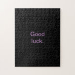 Your Words Template Solid Black Hard Difficult Jigsaw Puzzle<br><div class="desc">For more puzzles check out my collection here: 
https://www.zazzle.com/collections/puzzles-119365910668886310?rf=238930530889665547</div>