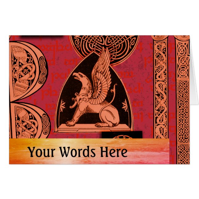 Your Words with Celtic Gryphon (Front Horizontal)