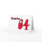 You're 64, large black & red text on white.