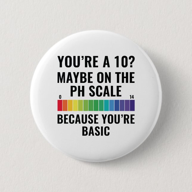 You're A 10? 2 Inch Round Button (Front)