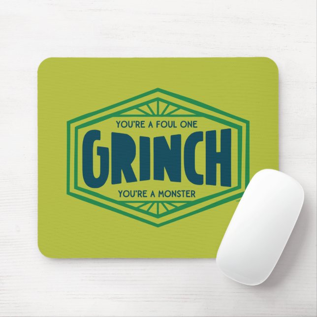 You're a Foul One Grinch Mouse Pad (With Mouse)