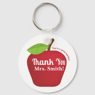You're a great teacher! Teacher appreciation apple Keychain