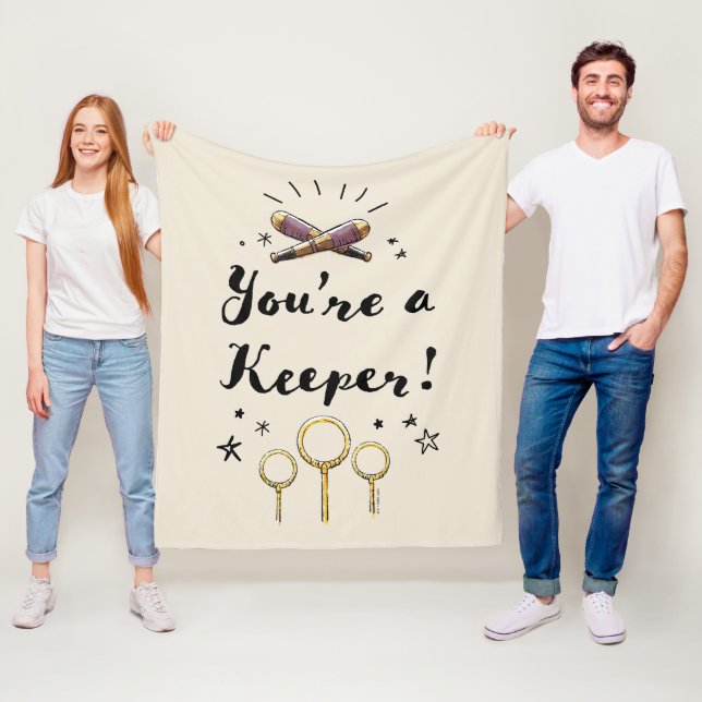 You're A Keeper Fleece Blanket (In Situ)