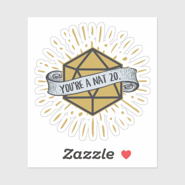 You're a Nat 20 d20 Dungeons and Dragons (Sheet)