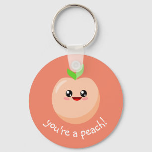 You're a peach! keychain