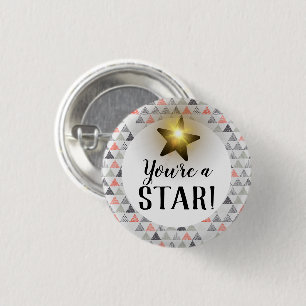 You're a star employee recognition award button