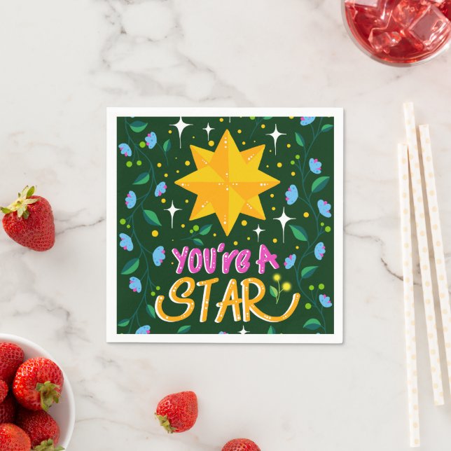 You're a Star Napkin (Insitu)