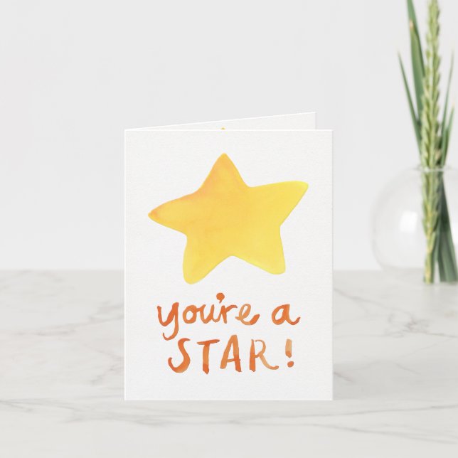You're A Star Note Card (Front)