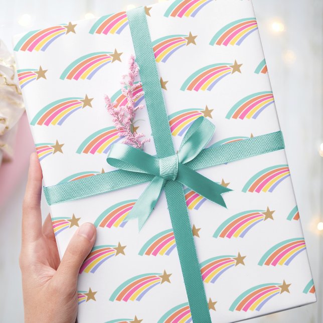 You're a Star! Rainbow Shooting Star Wrapping Paper (Creator Uploaded)