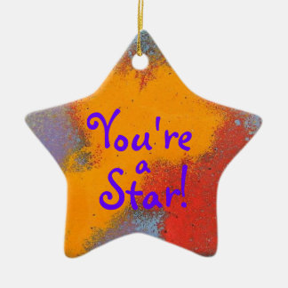 You're a Star! Star Ornament with Nebula Starburst