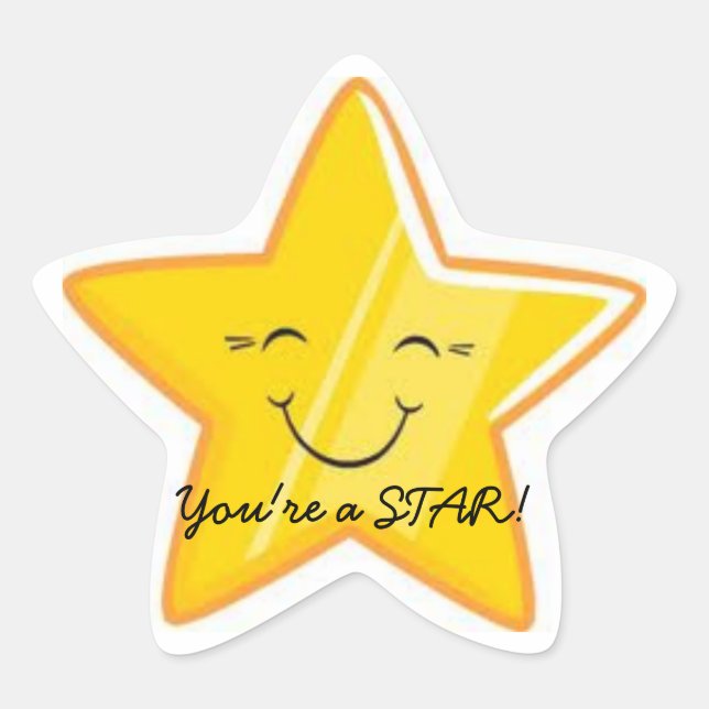 YOU'RE A STAR!!! STAR STICKER (Front)