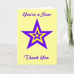 You're a Star, Thank You Card