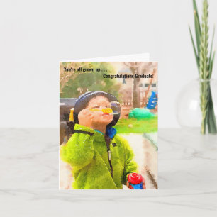 You're All Grown Up Boy Graduation Card