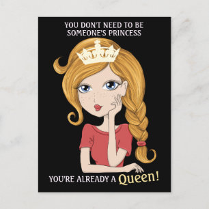 You're already a Queen Postcard