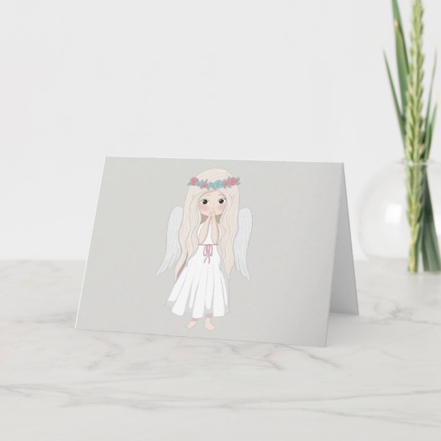 You're an angel thank you card (Front)