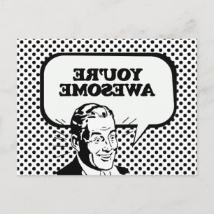 YOU'RE AWESOME POSTCARD