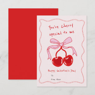 You're Cherry Special To Me Funny Valentines Day Card