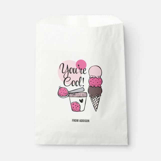 You're Cool Valentine's Day Favour Bag (Front)