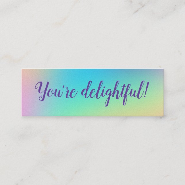 "You're Delightful!" Positivity Cards (Front)
