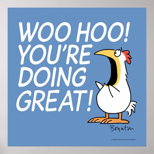YOU'RE DOING GREAT Sandra Boynton Poster (Front)