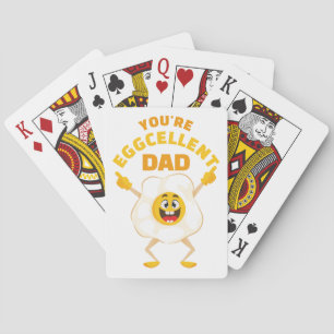 You're Eggcellent Dad Father's Day Birthday Daddy Playing Cards