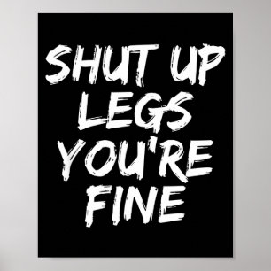 You're Fine Funny Running Poster