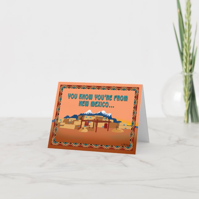 You're From New Mexico If... Card (Front)