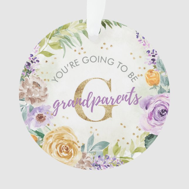 You're Going To Be Grandparents Christmas Ornament (Front)