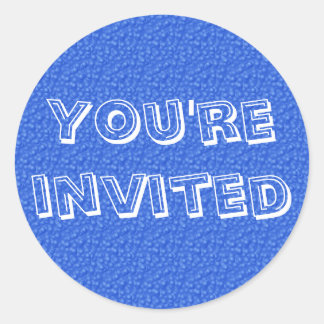 You're Invited Classic Round Sticker