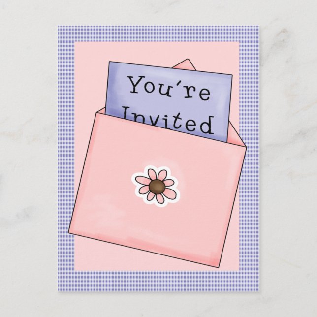 You're Invited Invitation Postcard (Front)