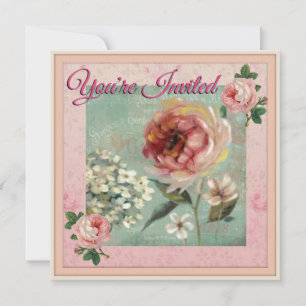 You're Invited Pretty Vintage Style Invitation