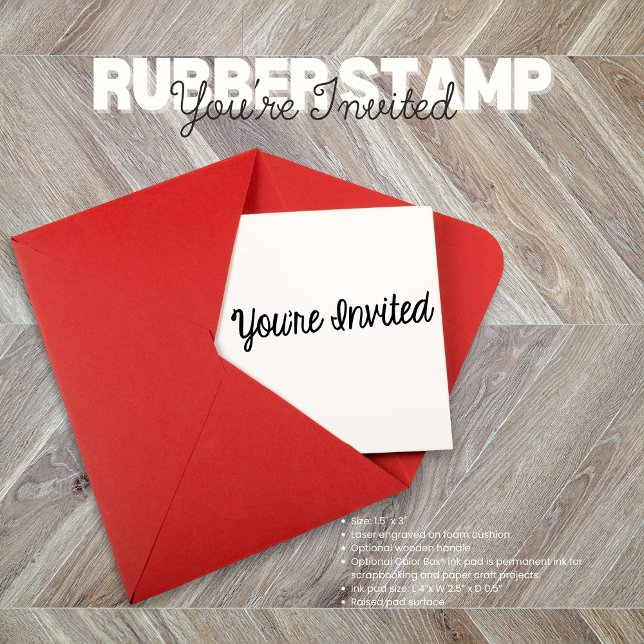 You're Invited Rubber Stamp (Birthday Depot
You're Invited Rubber Stamp)
