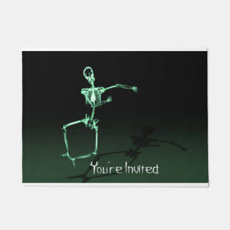 You're invited Skeleton Funny Door Mat
