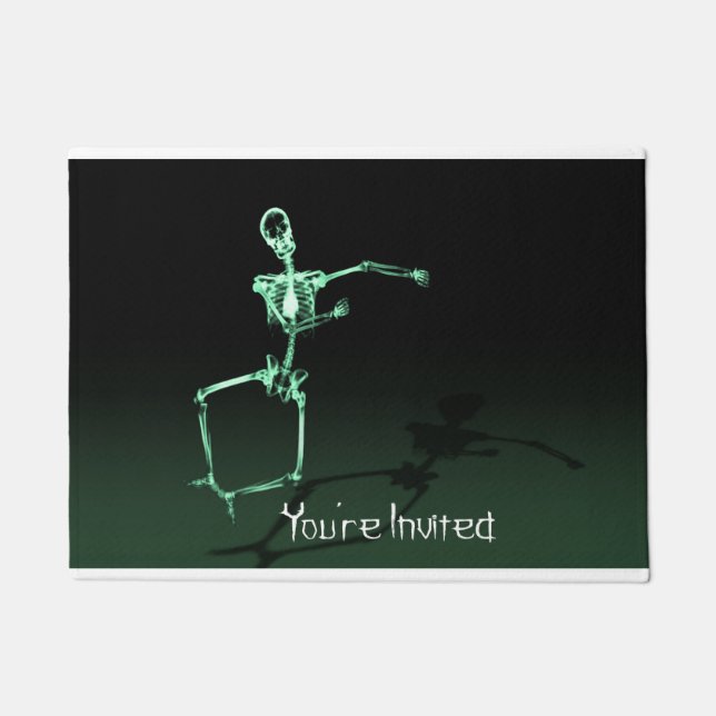 You're invited Skeleton Funny Door Mat (Front)