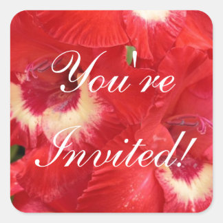 You're Invited Square Sticker