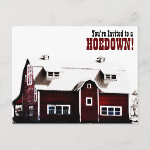 You're invited to a Hoedown! Country Party Invitation