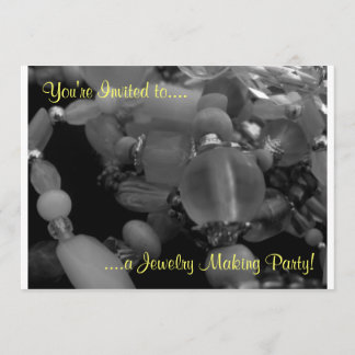 You're Invited to a Jewellery Making Party!" Invitation