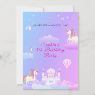 You're Invited to the Magical Unicorn Palace! Invitation