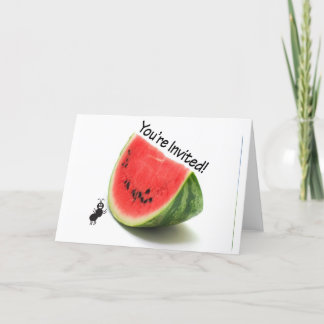 Youre Invited Watermelon and Ant Invitation