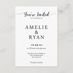 You're Invited Wedding Celebration Card